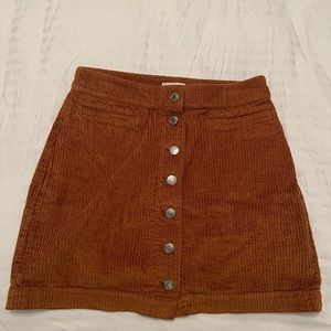 Aritzia Corduroy Mini Skirt